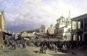 Markkinat Nižni Novgorodissa, 1872.