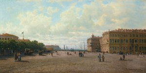 Palatsiaukio Pietarissa, 1860-luku.