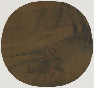 Poika vesipuhvelilla, Ming-dynastia, 1500-1600-luku. tekijältä Qin Shunyou