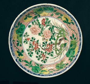 Astia famille verte -koristeella, Kangxi-kausi, 1662-1722 (keraaminen)