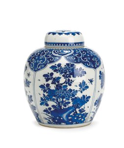 Inkivääripurkki ja kansi, Kangxi-kausi, 1661-1722
