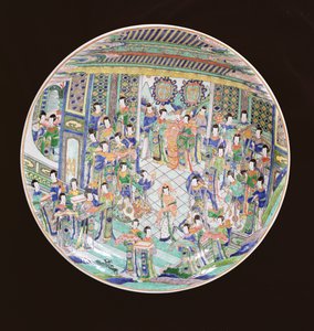 Suuri Famille Verte -laturi, Kangxi-kausi (1662-1722) (posliini) (katso myös 272194)