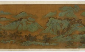 Springtime Mountains, 1644-1911 (muste ja väri silkillä)