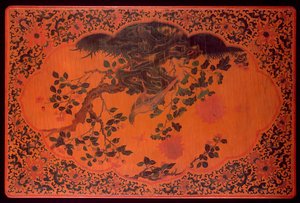 Pöytälevy, Kangxi-kausi (1662-1722) (lakattu puu- ja hamppukangas) (katso myös 272135)