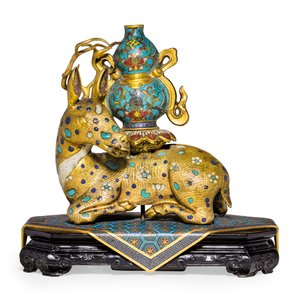 Pari makuupeuraa (kullattu-kupari & cloisonné emali)