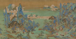 Keisari Minghuangin matka Sichuaniin, Freer Galleria of Art (Freer Gallery of Art) tekijältä Qiu Ying