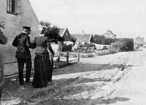 Laskeutuminen Skageniin, Tanskaan, 1908. tekijältä Queen Alexandra