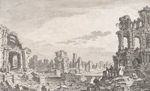 Ruines de Cumes, 1700-luku. tekijältä Quentin Pierre Chedel