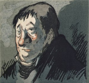 "Le Pere Goriot", kuvitus Honore de Balzacin (1799-1851) romaanille, julkaissut Rene Kieffer Pariisissa vuonna 1922
