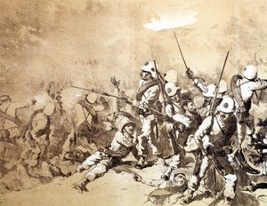 Q. Cenni Adouan taistelu vuonna 1896. sd. noin 1896. tekijältä Quinto Cenni