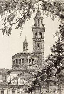 Beata Vergine dei Miracoli Sanctuary, Saronno, Italia, kaiverrus Quinto Cennin piirroksesta, L