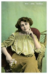 Dora Barton, brittiläinen näyttelijä, 1905-1919. tekijältä RW Thomas