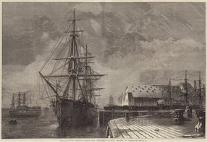 Mr Peabodyn jäänteiden siirtäminen rautateiltä HMS Monarchille Portsmouthiin
