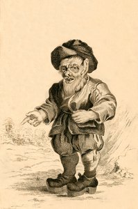 Bertholde, Lombardian kuninkaan Alboinuksen pääministeri, 1821. tekijältä R. Page