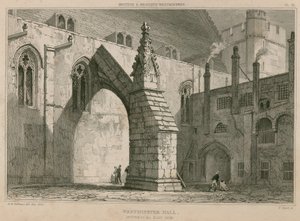 Westminster Hall, itäpuolen tukipilarit