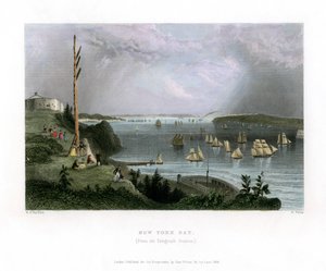 New Yorkin lahti Telegraph-asemalta, USA, 1838.