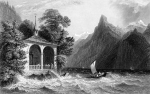 Tells Chapel, Urijärvi, Sveitsi, 1836.