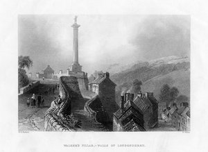 Walkers Pillar, Londonderry, Pohjois-Irlanti, 1860