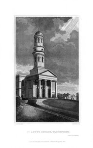 St Annes Church, Wandsworth, Lontoo, 1830.