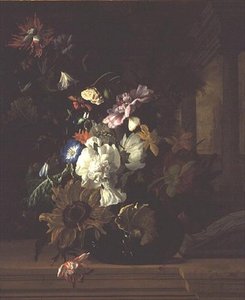 Maljakko kukkia tekijältä Rachel Ruysch