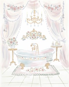 Shabby Chic -tyylinen kylpyhuone tekijältä Radhika Modi