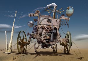 Steampunk-aavikkokone tekijältä Radoslav Penchev