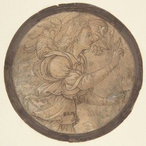 Ilmoituksen enkeli -sarjakuva kirjontaa varten, 1466-1524.