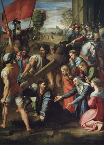 Kristus kantaa ristiä tekijältä Raffaello Sanzio Raphael