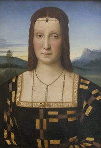Elisabetta Gonzagan muotokuva 1471-1526 tekijältä Raffaello Sanzio Raphael