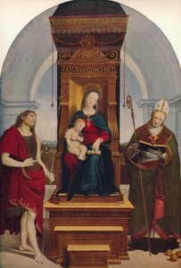 Madonna Degli Ansidei, 1505, c1915 tekijältä Raffaello Sanzio Raphael