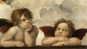 Sikstuksen Madonnan yksityiskohta