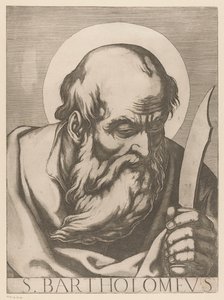Pyhä Bartolomeus S. Bartholomeus (otsikko esineessä) Kristus, Maria ja kaksitoista apostolia (sarjan nimi) Il sacrato collegio apostolico (sarjan nimi)