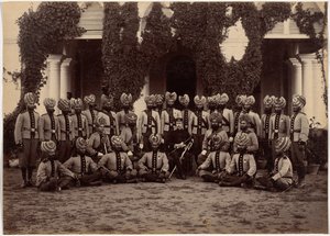 Bhopalin pataljoonan osasto Indoressa tekijältä Raja Deen Dayal