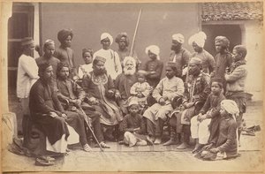 Mowhri Rahman Alli Khanin perhe, Rewa (etupuoli, alhaalla) tekijältä Raja Deen Dayal
