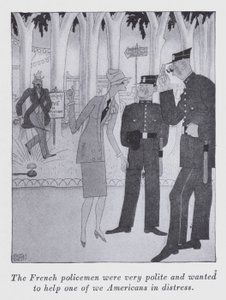 Anita Loosin kuvitus artikkeliin "But Gentlemen Marry Brunettes" (litografia).