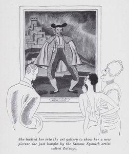 Kuvitus Anita Loosin (litho) "But Gentlemen Marry Brunettes" -kappaleeseen tekijältä Ralph Barton
