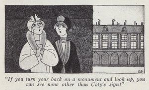 Kuvitus herrat mieluummin blondeista, Anita Loos (litho) tekijältä Ralph Barton
