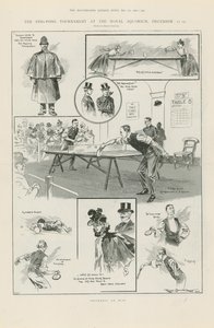 Ping pong turnaus Royal Aquariumissa tekijältä Ralph Cleaver