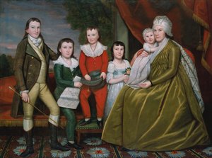 Rouva Noah Smith ja hänen lapsensa, 1798.