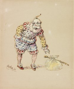 Billy Purvis varastaa nippua, 1876 (kynä ja wc paperilla) tekijältä Ralph Hedley