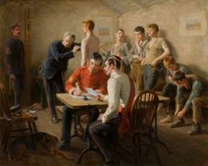 Tohtorin ohittaminen, 1896 tekijältä Ralph Hedley