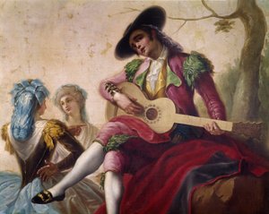 Kitarasoitin, yksityiskohta (Pahvi kuvakudoksiin