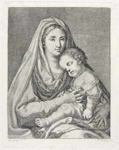 Madonna ja lapsi Francisco Bayeu y Subiasin jälkeen.