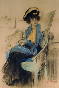 Mademoiselle Clo-Clo (pastelli paperille)