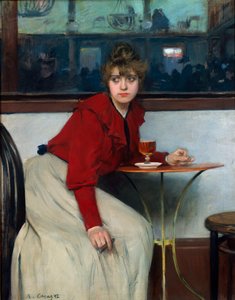 Moulin de la Galette tai La Madeleine. Ramon Casas i Carbon (1866-1932) maalaus