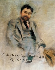 Muotokuva Isaac Albenizistä 34-vuotiaana (öljy kankaalle) tekijältä Ramon Casas i Carbo