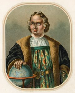 Kristoffer Kolumbus maapallon kanssa