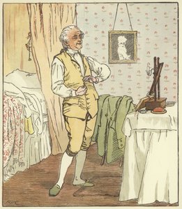 Elegia hullun koiran kuolemasta tekijältä Randolph Caldecott