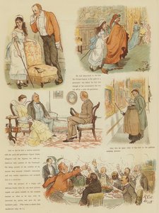 Mr Oakballin talvi Firenzessä (chromolitho) tekijältä Randolph Caldecott