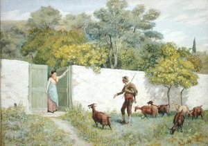 Kohtaus Montonessa - vuohipaimen tekijältä Randolph Caldecott